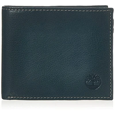 Image de Timberland Portafoglio in Pelle Con Tasca A Libro Attaccata Accessoire de Voyage Portefeuille Pliable, Bleu Marine (Blix), Taille Unique Homme