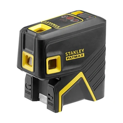 Image de Stanley Fmht1 77413 Niveau Laser 5 Points Spr5 Gamme FatMax Portée 30 Mètres Boitier Soft Grip Faisceaux Embase Magnétique
