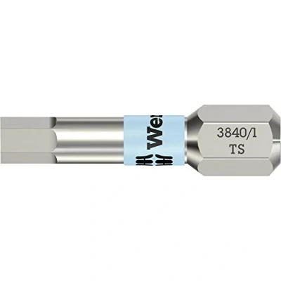 Image de Embout hexagonal Wera Werk Hermann Werner GMBH &amp; Co.KG 3 mm Longueur : 25 0,6 cm Avec zone de torsion DIN3126 C 6,3