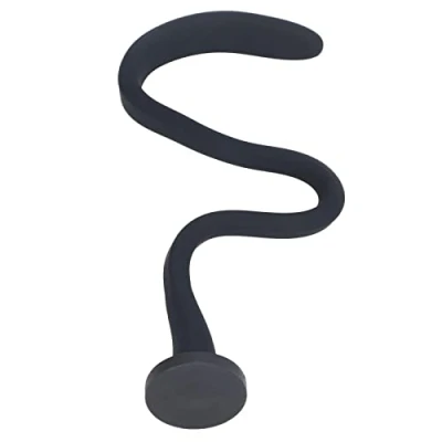 Image de Support de Porte Laveuse à Chargement Frontal, Magnétique pour Machine Laver Poteau Buanderie Flexible Sécheuse Butée Porte(Le Noir)