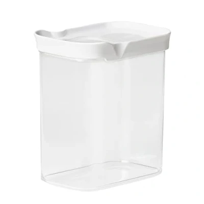 Image de Emsa N11421 Optima Boîte en vrac rectangulaire avec couvercle coulissant Idéal pour portionner 100% sûr/hygiénique/sans danger Joint fraîcheur Sans BPA Design transparent 1,6 l