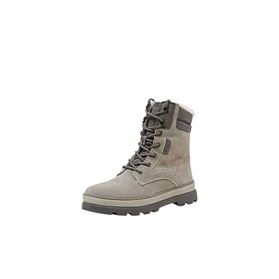 Image de Esprit Bottines à lacets, Femme, Taille: 38, Grey Cuir