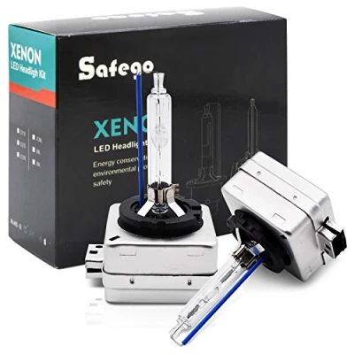 Image de Safego AC D1S Xenon HID Ampoule Lampe à Décharge Phare de Rechange Xénon 35W 8000K Blanc Froid pour Voiture CA 12V