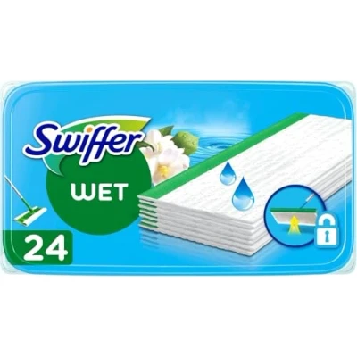 Image de Swiffer Wet Lingettes nettoyantes, recharge, Pure fraŒcheur 0,000000 Noir