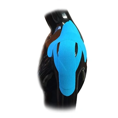 Image de Isport Support de kinésiologie prédécoupé pour épaules Dislocation Entorse Blessure Muscle Tiré Rééducation Bande 5 cm