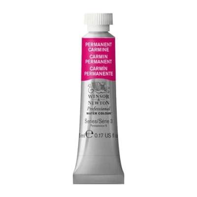 Image de Winsor &amp; Newton Aquarelle Professionnel Peinture Aquarelle, Haute Luminosité, Résistante à la Lumière, Qualité Archive, Tube de 5 ML, Couleur Carmin Permanent