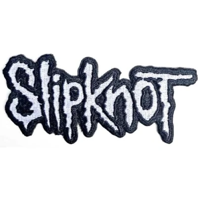 Image de Slipknot Cut Out Logo Black Border [WOVEN PATCH]