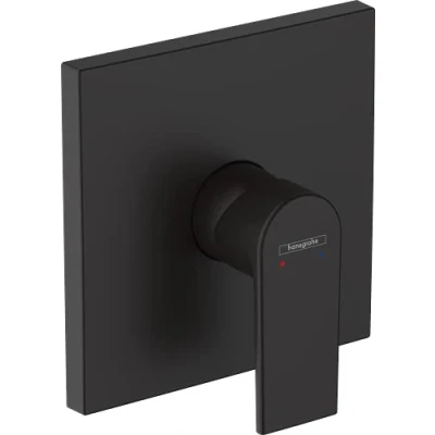 Image de hansgrohe mitigeur douche encastré Vernis Shape, robinet à montage encastré, noir mat, 71668670