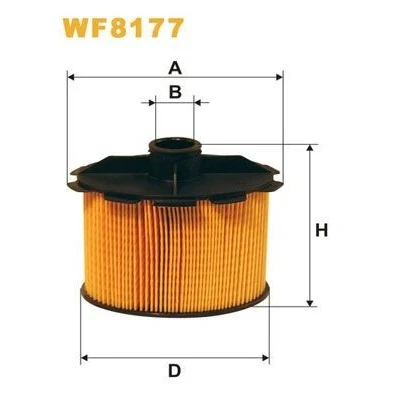 Image de WIX FILTERS WF8177 Filtre à Carburant Cartouche filtrante PEUGEOT: 206 3/5 portes, 306 Partner I Van, CITROËN: Berlingo / First
