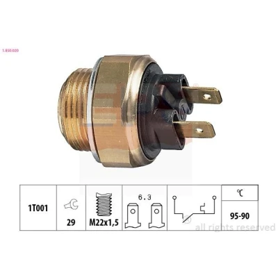 Image de Interrupteur de température, ventilateur radiateur EPS 1.850.020