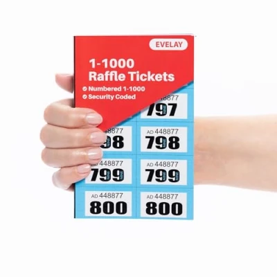 Image de evelay Tombola Tickets de tirage numérotés Bleu