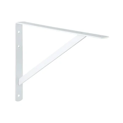 Image de Support d&#039;étagère GedoTec® Athena pour charges lourdes Console robuste 3 dimensions En acier massif Charge maximale de 200 à 300 kg Produit qualité supérieure votre intérieur, Stahl weiss, 495 x 330 30 mm