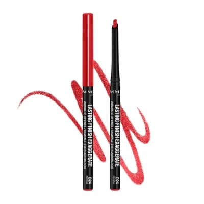Image de Rimmel Lasting Finish Exaggerate Automatic Crayon à lèvres 024 Red Diva