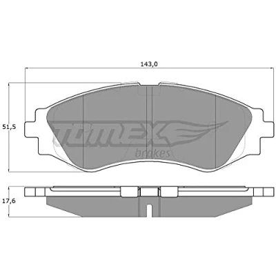Image de TOMEX brakes TX 10 74 Jeu de plaquettes frein Essieu avant DAEWOO: Lanos 3/5 portes, Berline