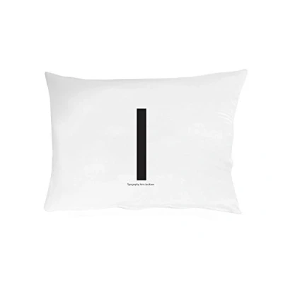 Image de Design Letters taie d&#039;oreiller, 70cm x 50cm (Blanc) I 100% Coton, Disponible de A à Z, Doux, y Compris Une Fermeture glissière pour Belle