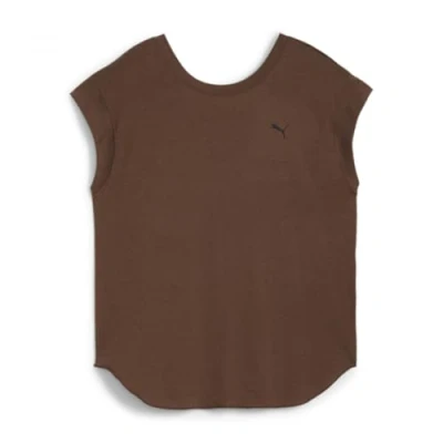 Image de PUMA Mixte Studio Foundations Tee T shirts, Prune Pâle, XS EU