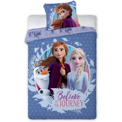 Image de Parure de lit housse couette la reine des neiges 100% coton