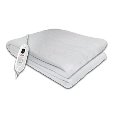 Image de UFESA Flexy Heat CIE Surmatelas Chauffant Électrique 1 Place, 150x90cm, 60W, Réversible, 3 Niveaux de Temperature, Arrêt Automatique, Intérieur Impermeable, Couverture Textile Lavable, Blanc