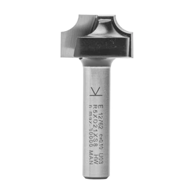 Image de ENT 12762 Fraise quart de rond Carbure, Queue (S) 8 mm, Diamètre (D) 21 NL 12 R 5 SL 32 mm