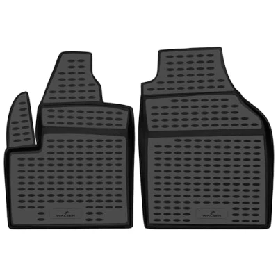 Image de WALSER Ensemble de tapis sol ETP (élastomère thermoplastique) noir 75375 FORD: Transit Connect Mk1 Van