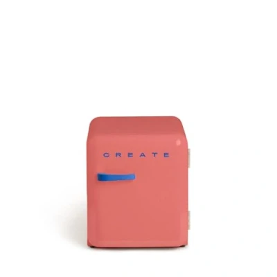 Image de CREATE / RETRO FRIDGE 50 COBALTO/Réfrigérateur brique poignée cobalt/ 85W, minibar, une étagère, design rétro, cm, deux étagères, capacité de 48L, basse consommation, 50x44x49,8 cm