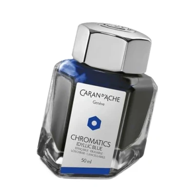 Image de Flacon d’encre Caran d&#039;Ache Iddyllic Blue 50ml Gravure gratuite
