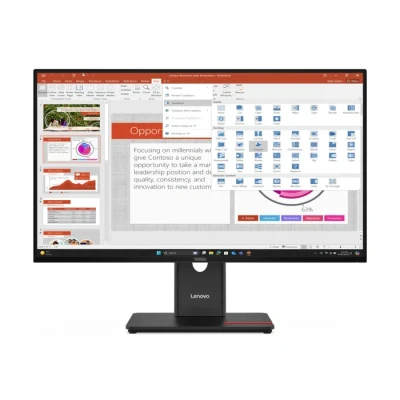 Image de Lenovo ThinkVision T27 40 LED display 68,6 cm (27 ) 1920 x 1080 pixels Full HD Noir Neuf