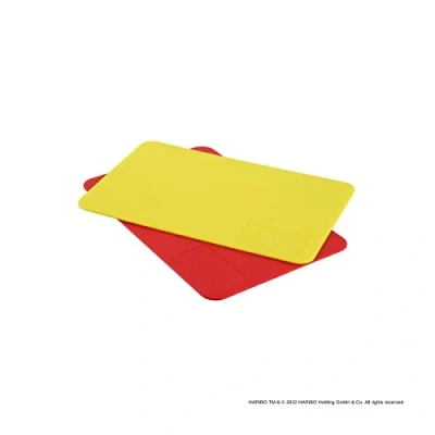 Image de Zenker 46516 Lot de 2 Planches à Découper Haribo, Set Polypropylène, Rouge, Jaune, 24,5 x 16 cm