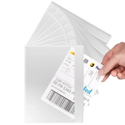 Image de RAGO® pochette porte document autocollante C5 Pour A5 Lot de 200 I transparente d’expédition colis, Vinted