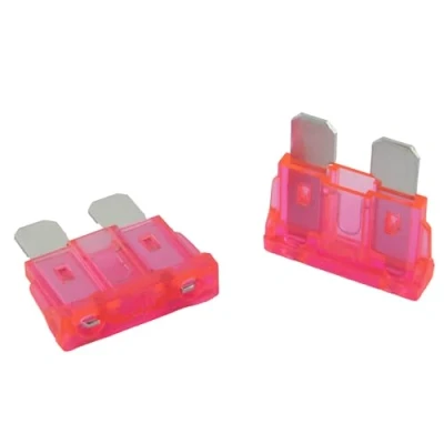 Image de SeKi Lot de 5 fusibles plats ATO standard 4 A Rose 19 mm 32 V/CC pour bateau, caravane