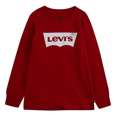 Image de Levi&#039;s Batwing TEE Tshirt à manches longues pour enfants, Taille: 128, Red/white