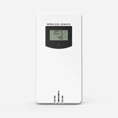 Image de Capteur extérieur de la station météo 3378QX, affichage température extérieure et l&#039;humidité, distance transmission maximale 60 mètres, pour surveiller sur le