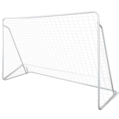 Image de vidaXL Set de But Football avec poteaux et Filet 240 x 90 150 cm