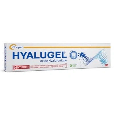 Image de Hyalugel Dentifrice fluoré, goût citron menthe. tube 75 ml
