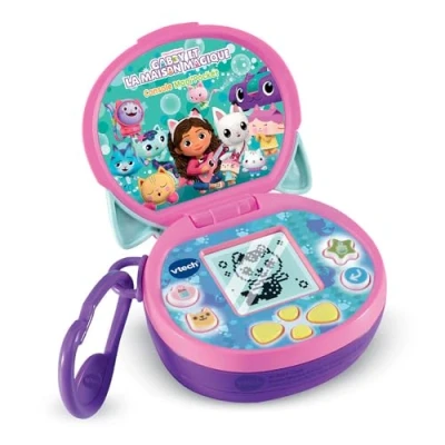 Image de VTech Gabby et La Maison Magique, Console Magi&#039;Pocket, Mini de Jeu Portable avec Écran Animé, 10 Cadrans, 4 Jeux, Cadeau Enfant 3 Ans à 7 Contenu en Français