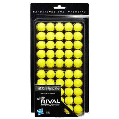Image de Nerf Rival Lot de 50 recharges Rondes, Uni, B3868348