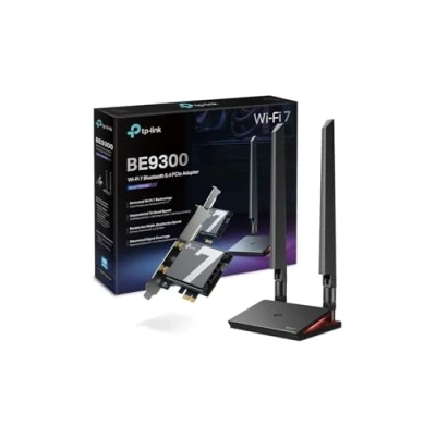 Image de TP Link Archer TBE550E WiFi 7 Carte PCIe BE9300Mbps, Bluetooth PC, 5.4, Base d&#039;Antenne Magnétisée, pour Tri Bande, WPA3, Compatible avec Windows 11