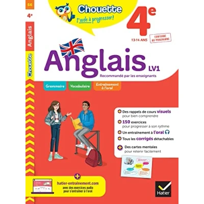 Image de Chouette Anglais 4e LV1 (A2, A2+) cahier de révision et d&#039;entraînement recommandé par les enseignants (Broché)