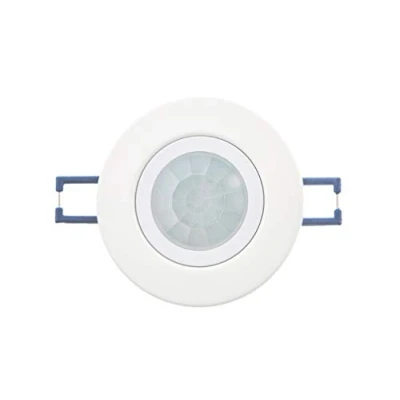 Image de HUBER Motion 22 Détecteur de mouvement PIR 360 pour l&#039;intérieur I encastré avec lentille plate convient LED, capteur mouvement, douille GU10