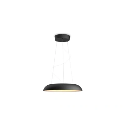 Image de Philips Hue White Ambiance AMAZE Suspension 39W Noir (télécommande incluse), compatible Bluetooth, fonctionne avec Alexa, Google Assistant et Apple Homekit