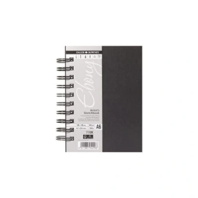 Image de Daler Rowney Carnet à spirale de papier dessin Portrait Couverture rigide Format A6