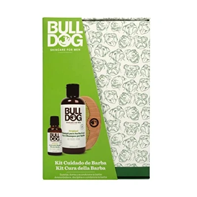 Image de Bulldog Skincare For Men Coffret cadeau &quot;Beardcare Kit&quot; Contient 1 huile à raser, shampooing barbe 2 en et peigne raser