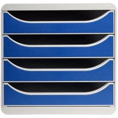 Image de EXACOMPTA Module de classement Big box Office Gris / Bleu 27,8 x 26,7 34,7 cm