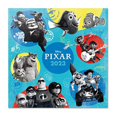 Image de Grupo Erik Calendrier Mural 2023 Pixar 12 MOIS Janvier Ã Décembre 30 X 60 Cm, Certifié FSC,en Français, Sous Licence Officielle
