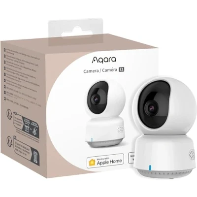 Image de Aqara PT Caméra E1, 2K Camera Interieur WiFi, Suivi Intelligent, HomeKit Secure Video, Wi FI 6, Audio Bidirectionnel, Vision Nocturne, Surveillance Supporte HomeKit, Alexa, Google Home et IFTTT
