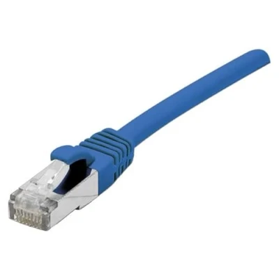 Image de Cordon Patch RJ45 CONNECT Cat. 6 0,50 m S/FTP Bleu Protection Anti Coupure