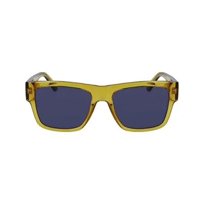 Image de Calvin Klein Homme CKJ23605S 701 Lunettes de soleil Bio inject Jaune Violet Carré Normale