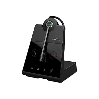 Image de Jabra Engage 65 Casque DECT Convertible Sans Fil Certifié Skype Entreprise Suppression Avancée du Bruit pour Téléphones Fixes et Softphones Noir Version UE
