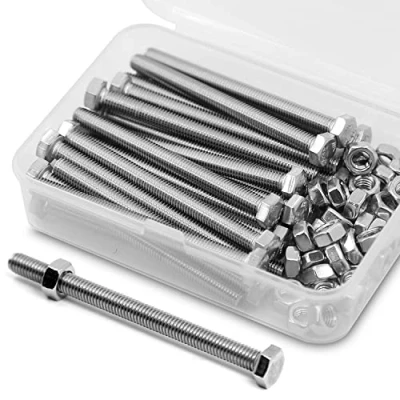 Image de M5 x 70mm 25PCS Boulons à six pans en 304 Acier Inoxydable de Coin Extérieur Vis Hexagonale,Boulons et écrous Sortilège Ensemble