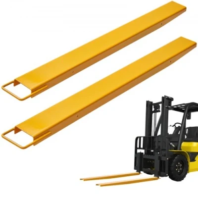 Image de VEVOR Rallonges de Fourches à Palette 1520x115 mm Extensions Fourche pour Chariot Élévateur Industriel 1 Paire Acier au Carbone Robuste Déplacer et Transporter Charges Volumineux Lourds, Jaune
